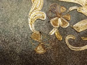 金銀駒刺繍抽象花模様名古屋帯 | 宗 sou::お茶道具・着物のお店